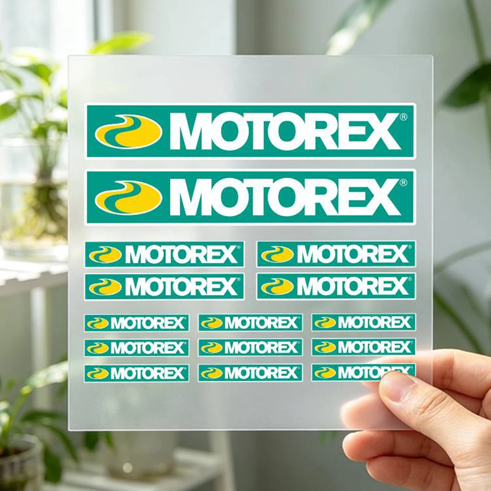 Motorbike DIY Racing Self-adhesive Stickers, Multi Sizes Motorexs Decals for Motorcycle Body Fuel Tank Trunk Helmet Decoration