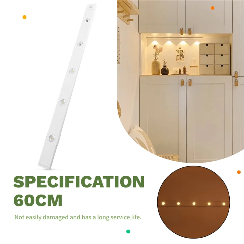 A95I-Human For Kitchen Room Aisle Decorative Cat Eye Cabinet Light Human Body Induction Lamp 3 Color Adjustment