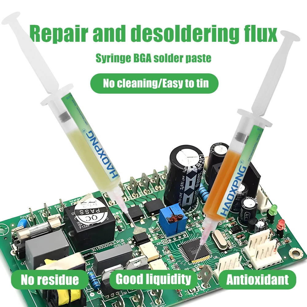 

Origin NC-559 NC-223 10cc Flux No-Clean Flux for Soldering SMD BGA Reballing Soldering Welding Advanced Oil Flux Paste