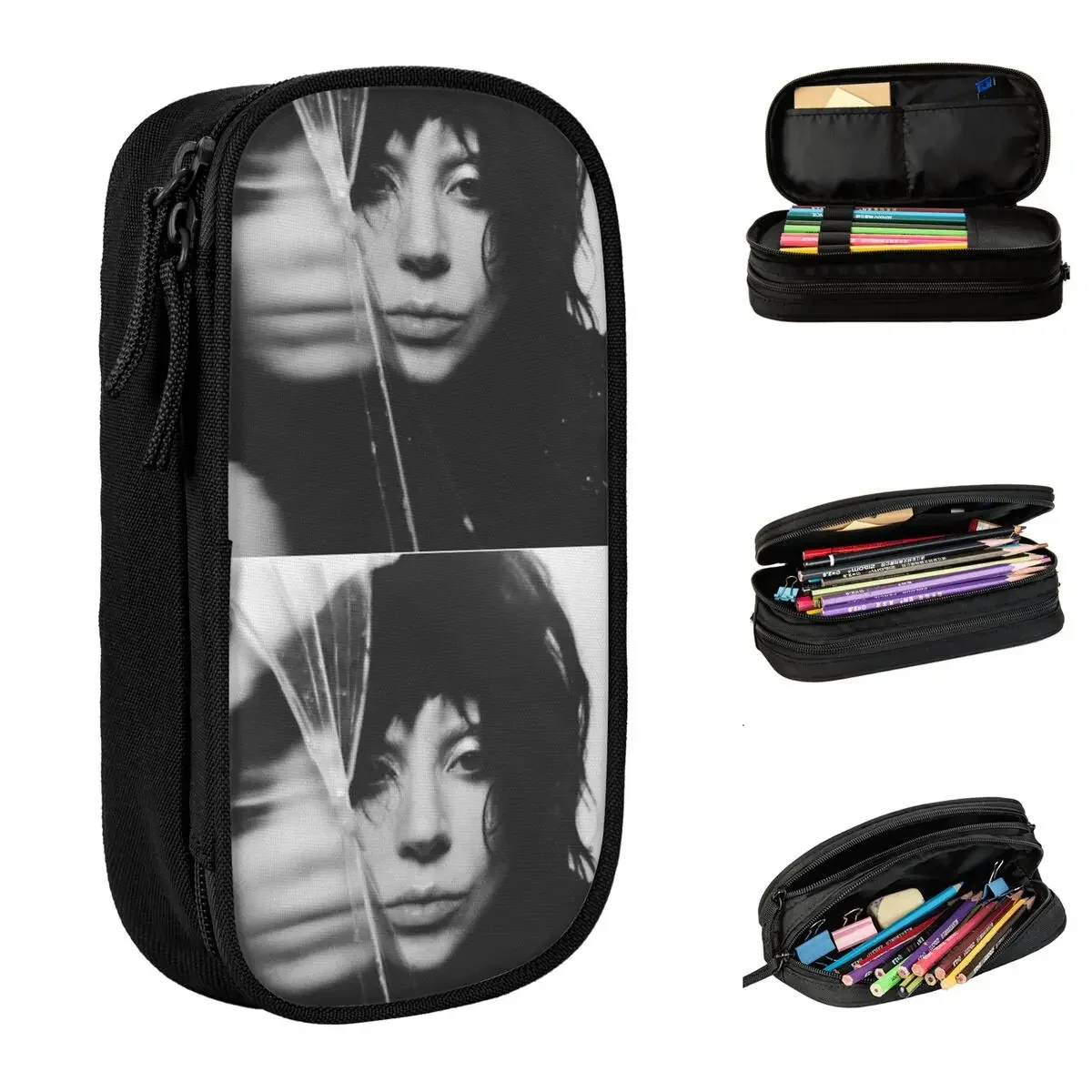 

Abracadabra Lady Gaga Pencil Case Fashion Pen Holder Bags Girl Boy Big Capacity Office Cosmetic Pencilcases