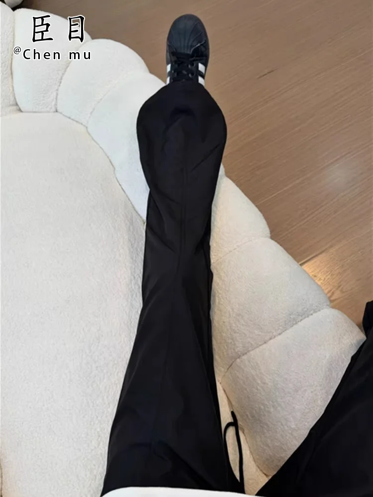 

Мужские летние тонкие быстросохнущие спортивные брюки Bla American Cleanfit с асимметричным кроем, расклешенные, повседневные, длинные