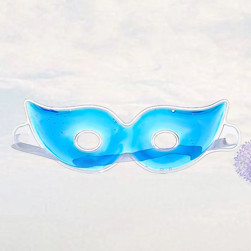 قطعتان من قناع العين الجليدي للتبريد لتخفيف النوم والهالات السوداء والانتفاخات المريحة والاسترخاء والعين المهدئ