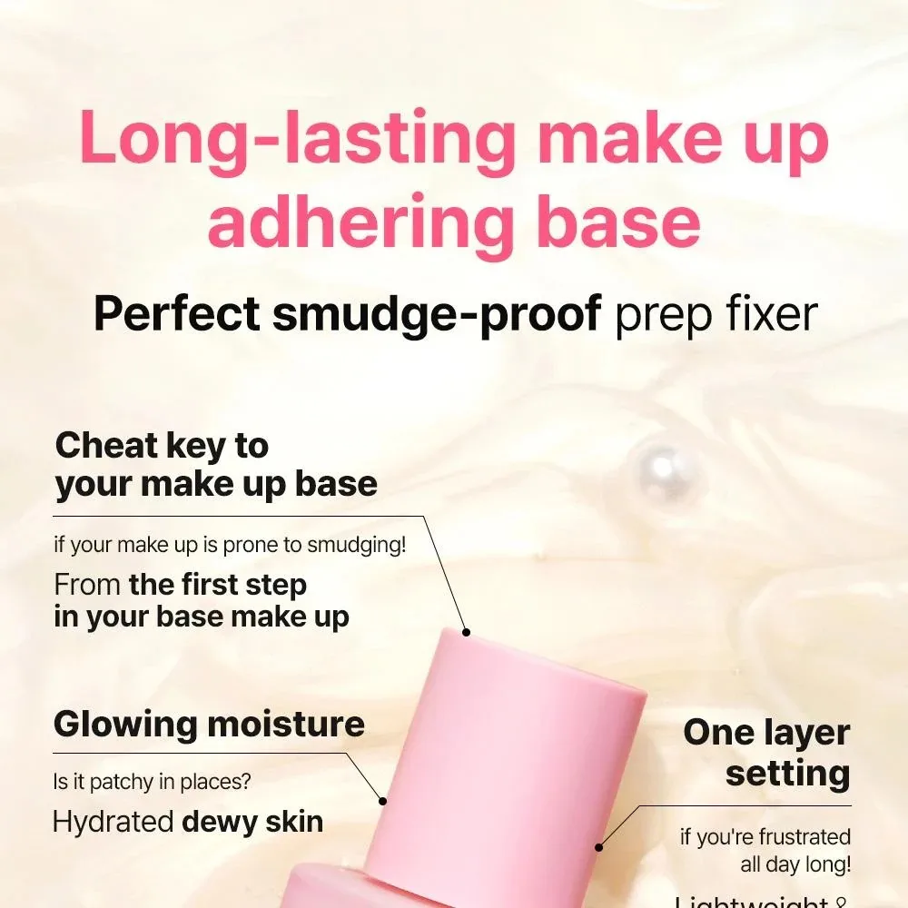 소 내추럴 오리지널 픽스 올 데이 페이스 프렙 페이셜 메이크업 프라이머 지속적인 광채 보습 수분감 있는 피부 프리메이크업 에센스