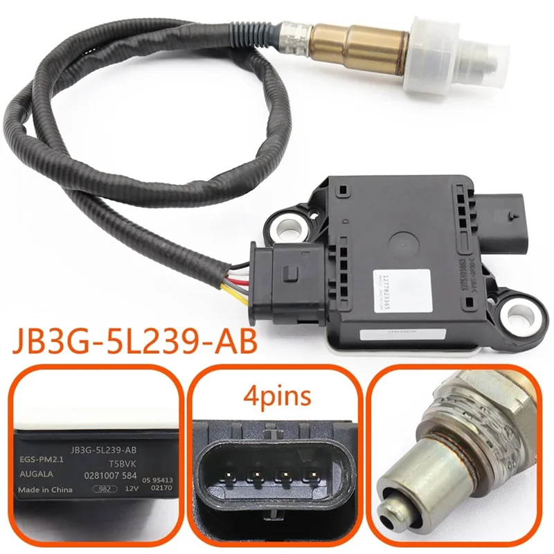 Sensor PM de coche JB3G-5L239-AB Sensor de partículas para Ford Ranger Transit Mustang Everest 2015-2024 JB3G5L239AB