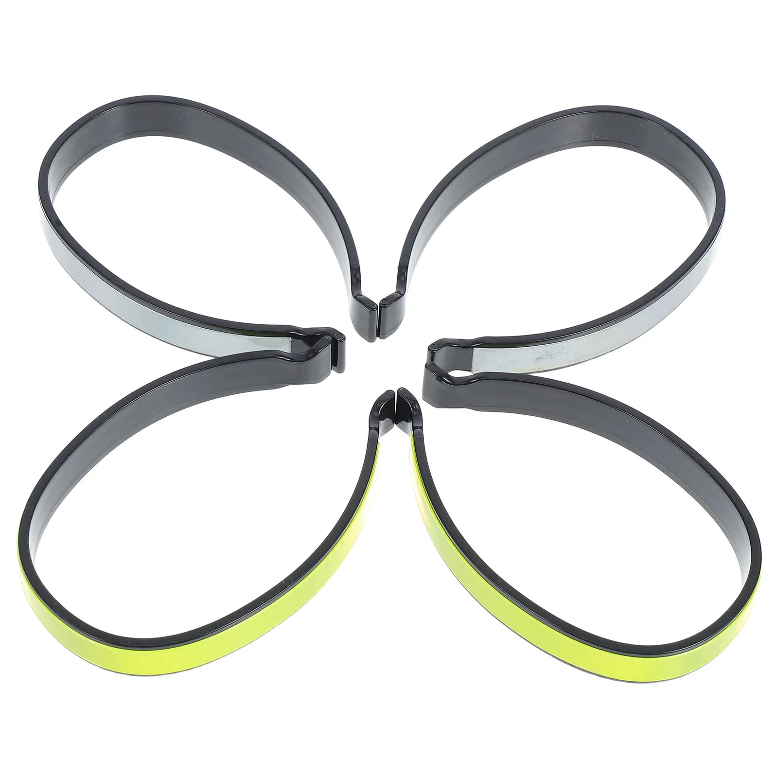 

4pcs Cycling Reflective Pants Clips Lightweight Bike Leg Bands Reflective Trouser Clip For Night Visibility Pant