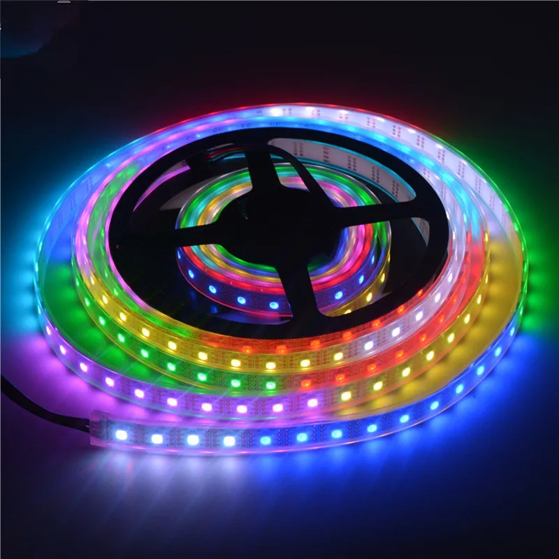 2M 5M 10MWS2811 DreamColor LED Strip Lights,16.4ft RGBIC TUYA Wi-Fi Phone App Controlled Waterproof Smart Music Sync Light Strip