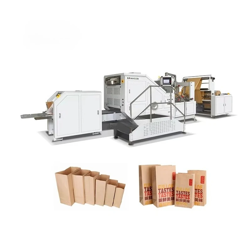 Square Bottom Paper Gift Bags Maker Making Machine Fully Automatic Mango Mini Paper Bag Machine To Make Paper Bags Customized