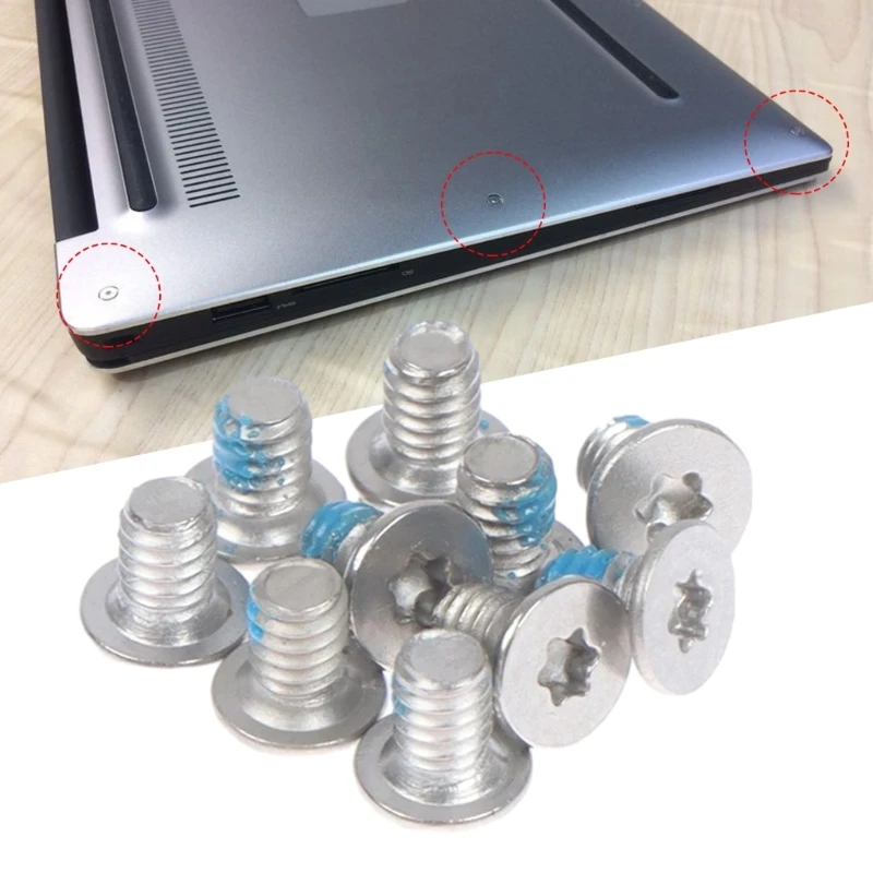 Set of 10 Hexagon Torx Screws for XPS13 15 9343 9350 9360 9550 9560 5510 5520 9365 Reliable Bottom Case Fasteners