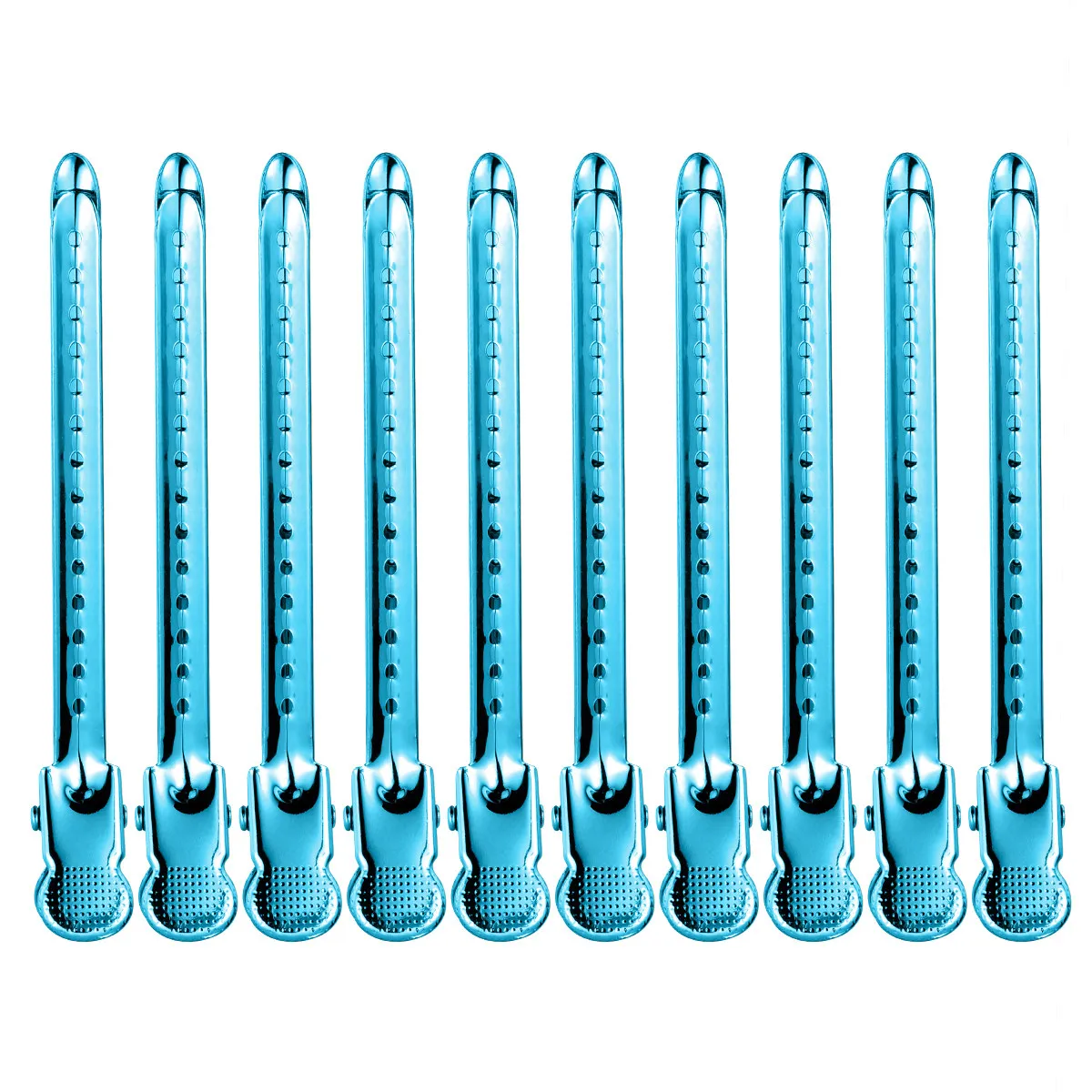 12Pcs Stainless Steel Hair Clips for Sectioning Thick Thin Hair Salon Hairdressing Dying Cutting Styling Makeup Face Washing
