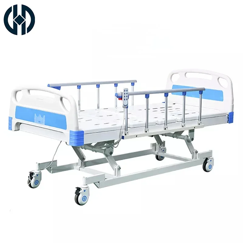 ABS Electric Hospital Bed Medical Sick Baby Disable Adult 3 Function Two Manual Crank Nursing Patient Bed Care Care Bed