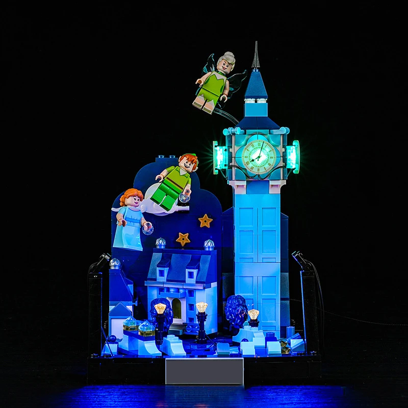 Zestaw oświetlenia LED DIY do LEGO 43232 Peter Pan i lot Wendy po Londynie (tylko światło LED, bez modelu klocków)