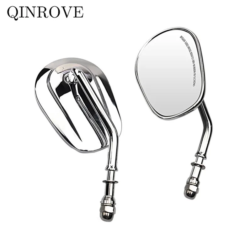 

For Harley Davidson Dyna Sportster 1200 883 Street Bob Dyna Motorcycle Rearview Mirror Aluminum Alloy White Glass Side Mirror