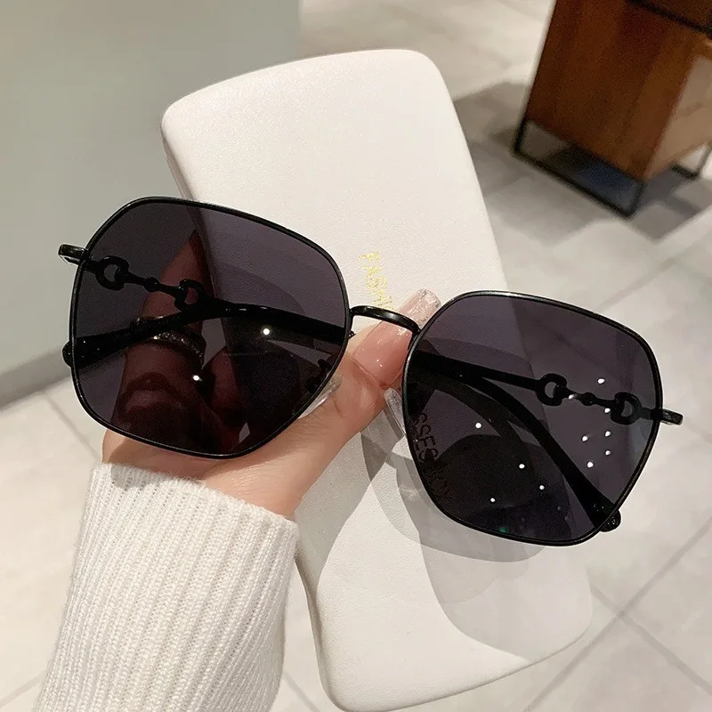 

Sunglasses for Women New Gradient Color Korean Edition Trendy UV Resistant Sunglasses Large Face Slimming Polarized Glasses