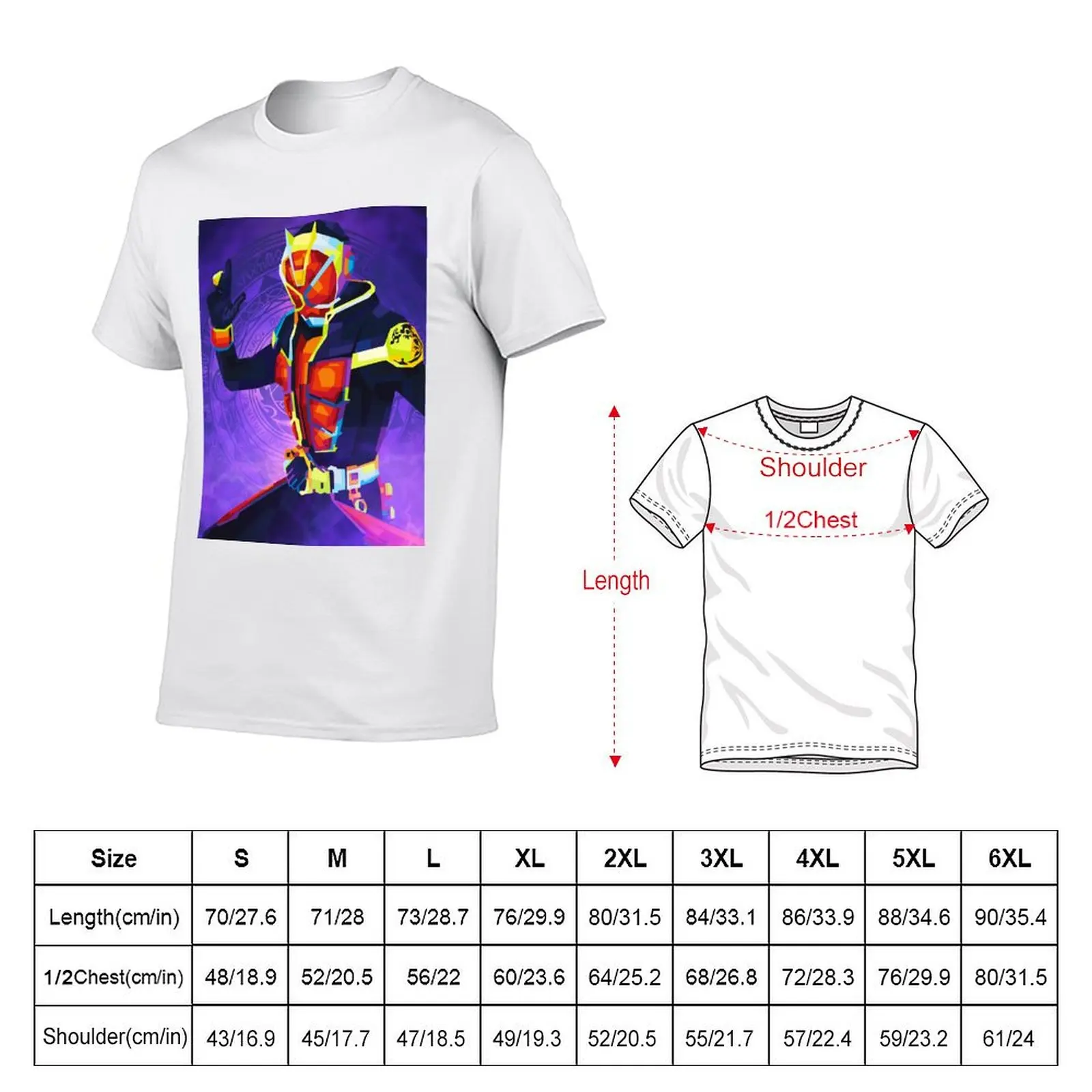 Kamen Rider Wizard T-Shirt Casual Daily Wear Short Sleeve Top