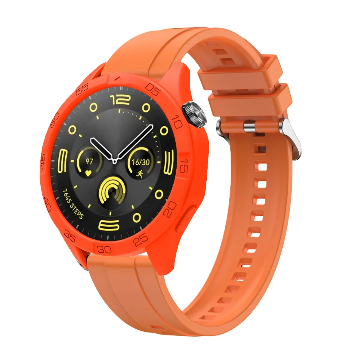 For Huawei Watch GT 4 46mm High Quality Silicone Band Compatible Smart Watchband With Super Light Watch Case