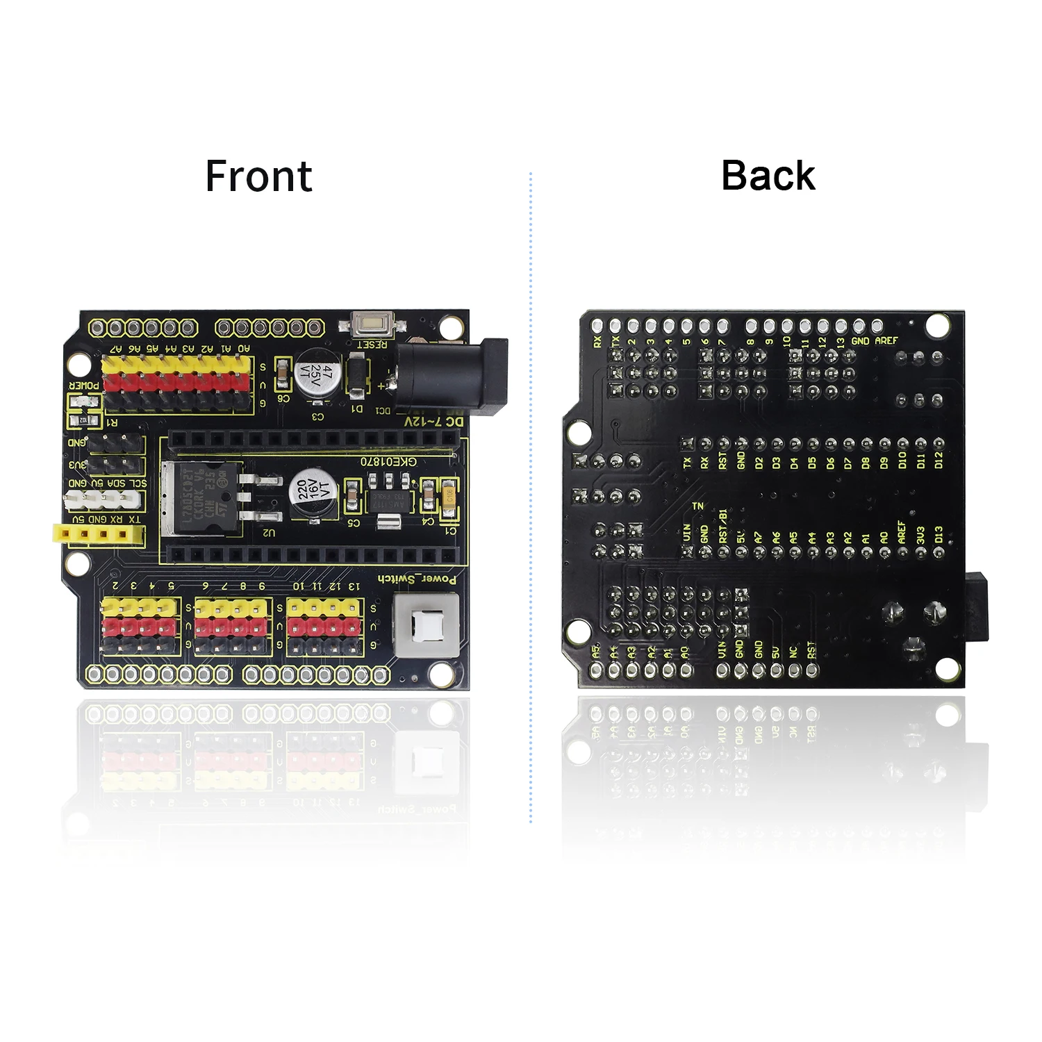 Scheda di espansione KEYESTUDIO Nano compatibile con Arduino Nano 3.0/Nano 4.0 Supporto programma di programmazione porta ISP