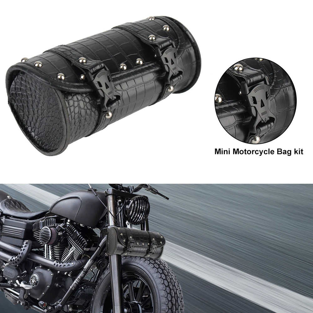 Motorcycle Saddle Bags Side Tool Tail Bag Car Repair Kit Leather Saddlebags Waterproof Small Capacity Saddlebag Storage Bags