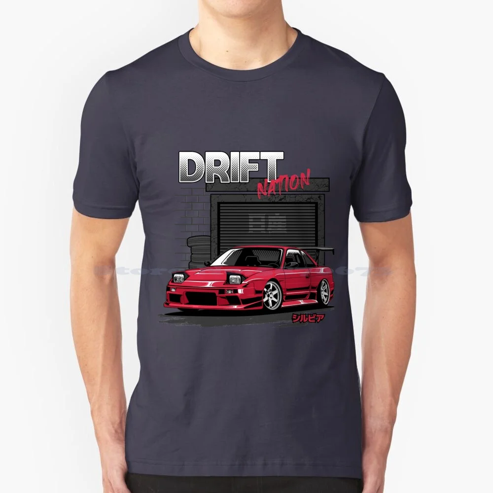 Silvia S13 ( 200sx ) T Shirt 100% Cotton Tee Silvia S13 200sx 200sx S13 Silvia 200sx Jdm Cars Drifting Drift Car Initial