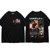 Rapper Luar La L L3TRA Album Merch T-shirt Harajuku Hip Hop Short Sleeve T-shirts Men Women Casual Fashion Oversized T Shirts