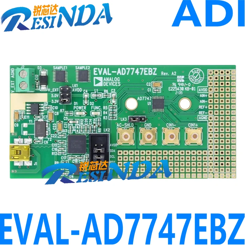 EVAL-AD7747EBZ 45 46 conversor capacitor para digital placa de avaliação completa