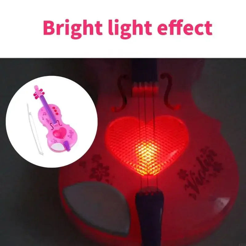 4 弦バイオリン学習おもちゃシミュレーション子供バイオリンおもちゃ楽器学習教育玩具使いやすい 15UB