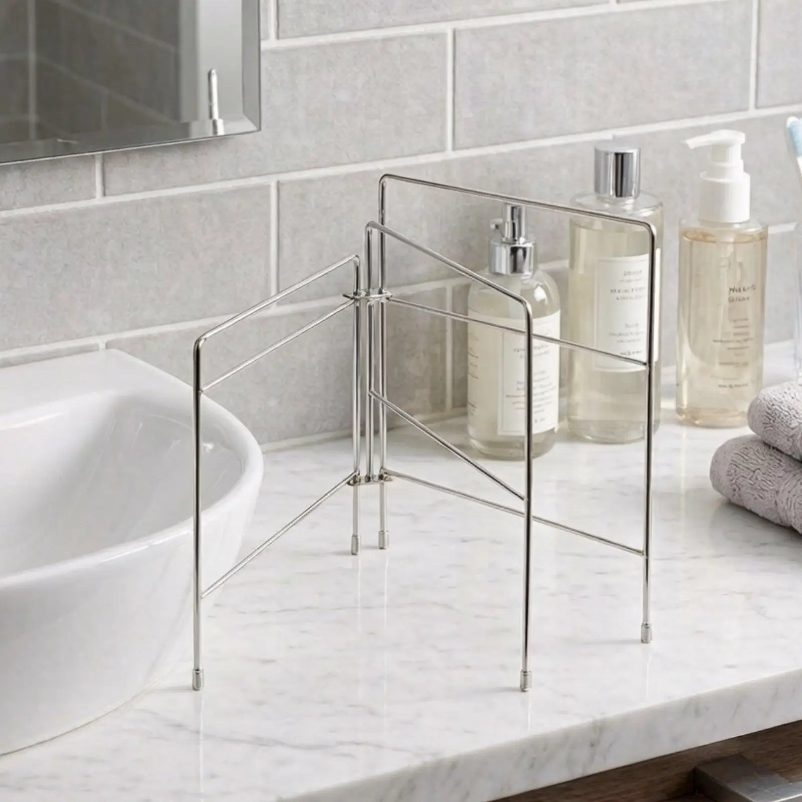 Foldable Dishcloth Rack Rustproof Household Organizer Waterproof