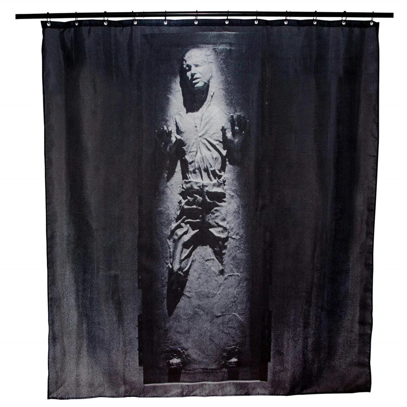 Factory Han Solo In Carbonite Fabric Shower Curtain Soft Polyester Gray Bathroom  Set Accessory for Home Decor with Hooks