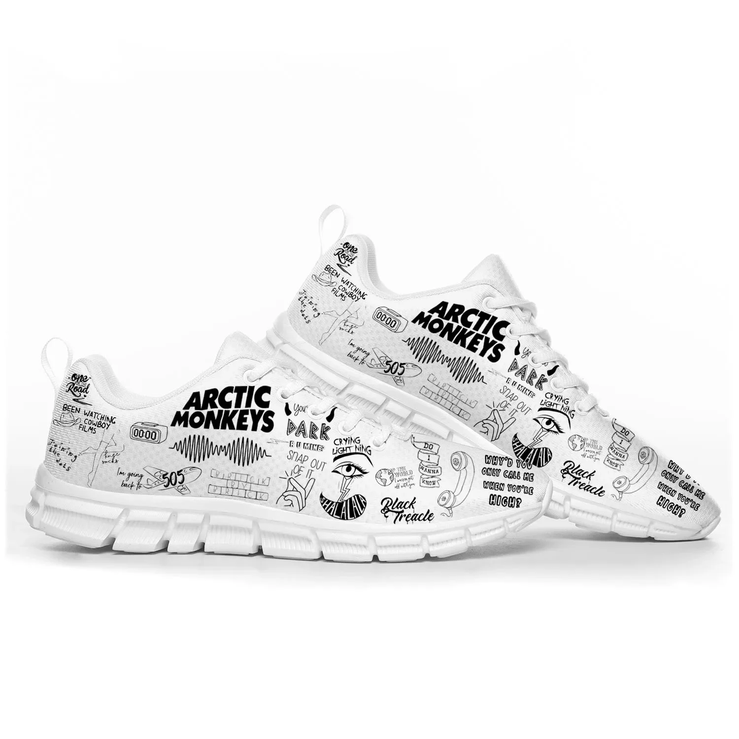 Arctic Monkeys Rock Band Pop zapatos deportivos para hombres, mujeres, adolescentes, niños, zapatillas casuales personalizadas, zapatos para parejas de alta calidad