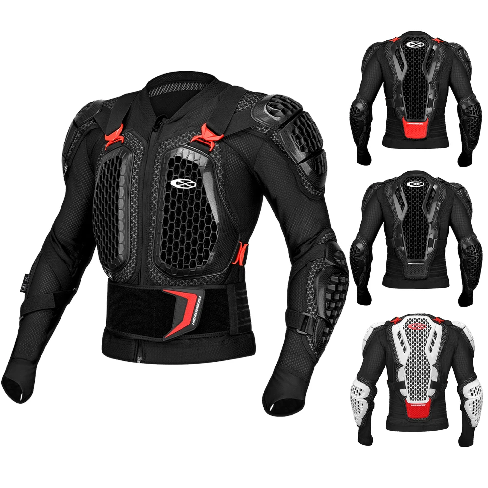 

Men's Motorcycle Armor Jackets Anti-Fall Wear-Resistant Motorbike Body Armor Jackets Motocross Riding Clothing Protection M-3XL