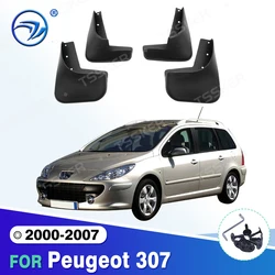 Car Mud Flaps Splash Guards Mudguard Mudflaps for Fenders Accessories For Peugeot 307 2000 2001 2002 2003 2004 2005 2006 2007