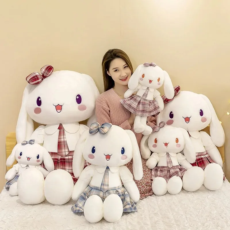 Sanrios Симпатичная плюшевая игрушка Cinnamoroll мультяшная Подушка Мягкая кукла подушка для спальни домашний декор детский день рождения Рождественский подарок для друга