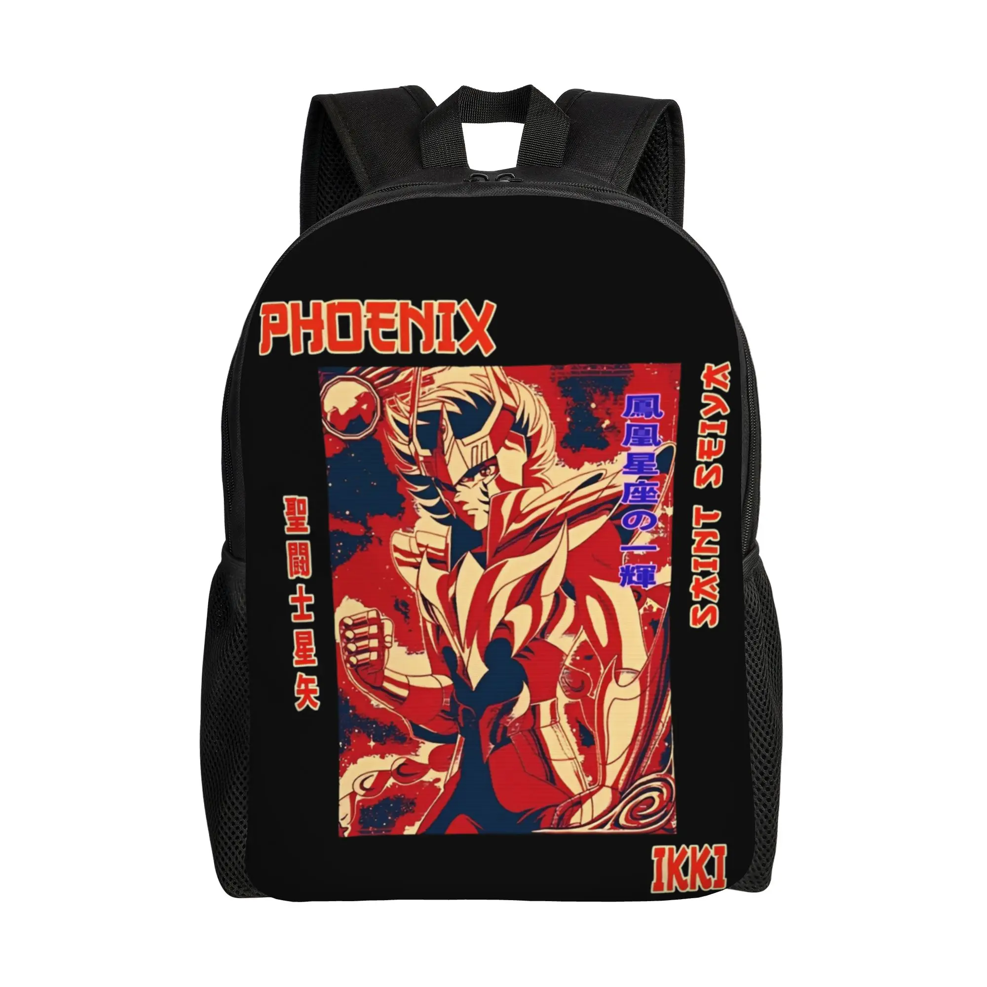 Mochila de Anime Andromeda Saint Seiya de Ikki Phoenix para Fans, Bolsa Ita, Mochila con Cierre de Cremallera para Almacenamiento de Snacks y Viajes