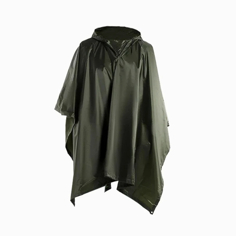 معطف واق من المطر 3 في 1 مموه للبالغين، معطف مطر متعدد الوظائف للمشي لمسافات طويلة، مقاوم للماء، مقاوم للرياح، مقاوم للتمزق #2