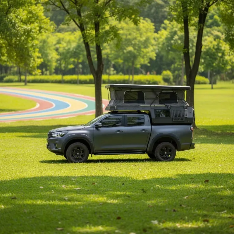 Overland Pickup Camper Pop‑up Truck Camper Waterproof Hard Shell Off‑road Ready For Wild Outdoor Trip Off‑road Expedition
