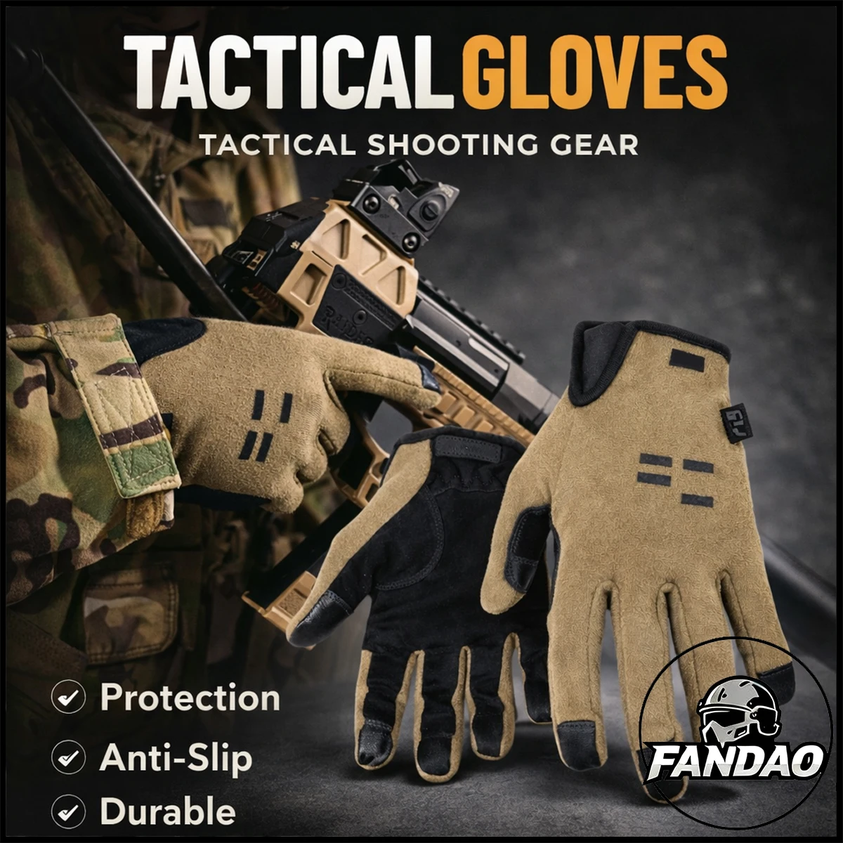 

Pharaoh Touch Screen Tactical Gloves Anti-Slip Wear-Resistant for Outdoor Shooting Cycling Training Hunting Men Women Gloves