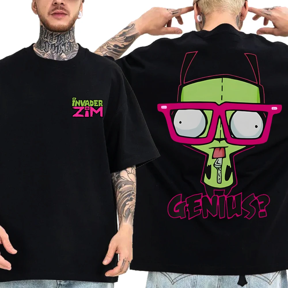 

Invader Zim T-Shirt Women Men O Neck Harajuku Short Sleeve T-shirt for Fans Gift
