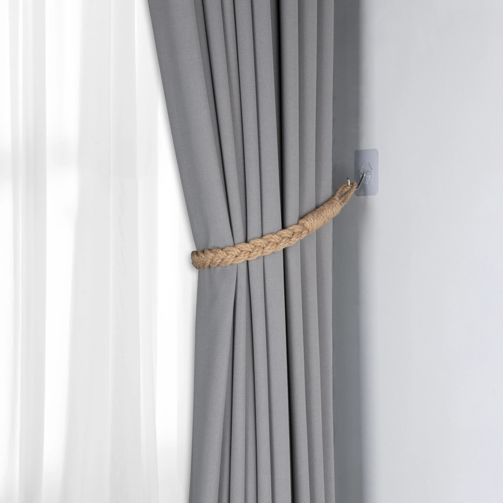 Macrame Curtain Tiebacks Hemp rope weaving Home Decoration Accessories Decorative Curtain Rope Aurtain Boho Home Decor