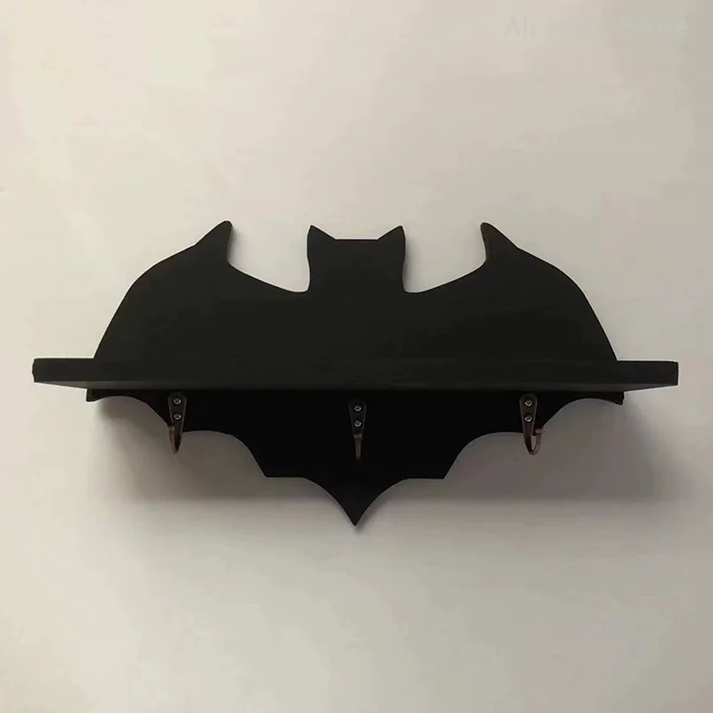 Bat Shelf Item Display Rack For Bedroom-Halloween Wall Hanging Goth Room Decor Shelves