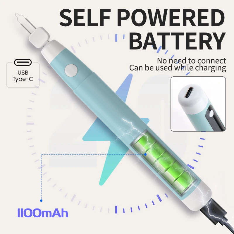Handheld Soldering Wax Pen - Beading Quick Wire Burning Pen, Heat Wax Pen for Jewelry Making, Rope Braiding & Carving Tools Burn