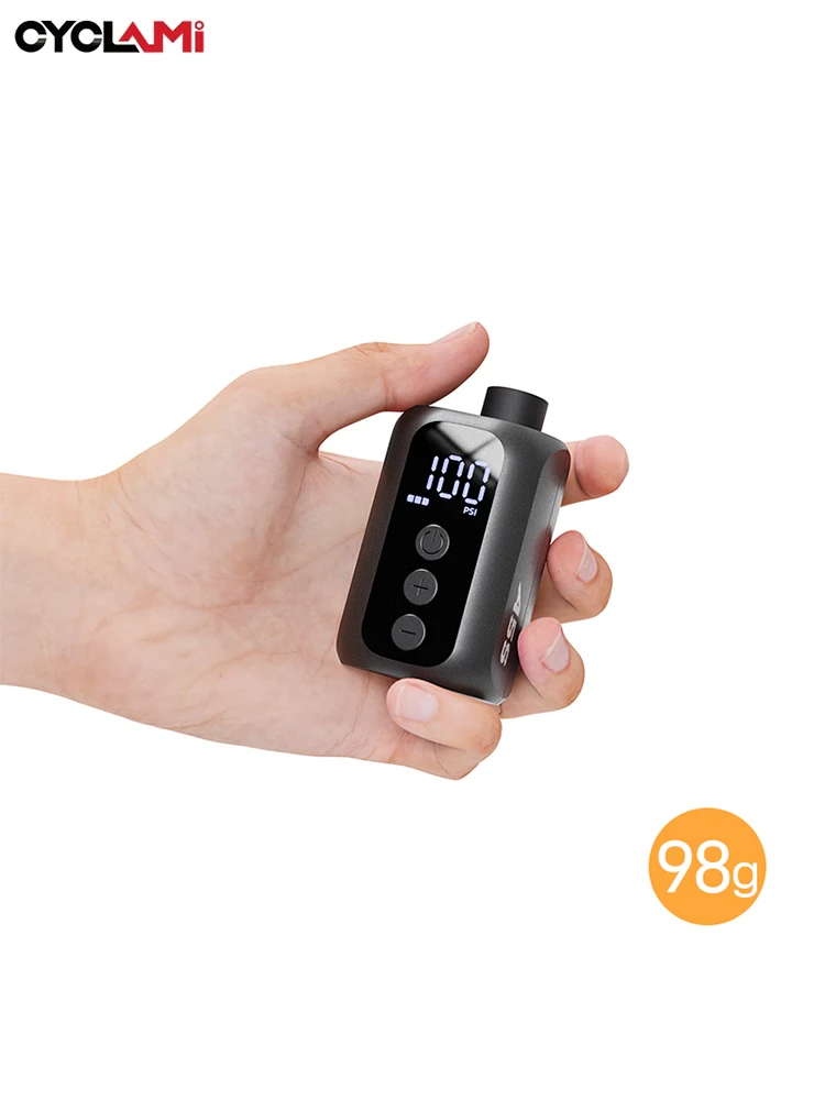 AliExpress CYCLAMI Portable Pocket Bike Electric Air Pump Road MTB MINI Fast Rechargeable Compressor Tire Inflator 100 PSI With Screen A5S