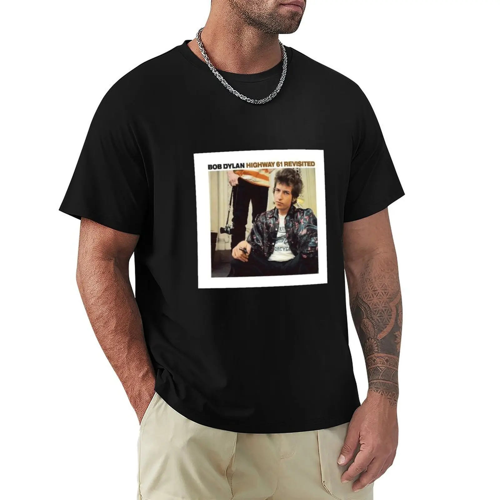 Highway 61 Revisited 1 T-Shirt man t shirt cotton high quality T-Shirt