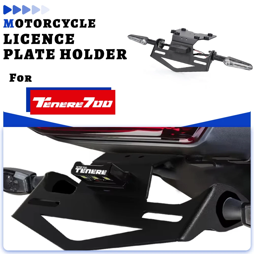 

2025 FOR YAMAHA TENERE 700 / Rally / WORLD RAID / WORLD RALLY T7 2019-2026 2024 Led License plate holder Motorcycles Accessories