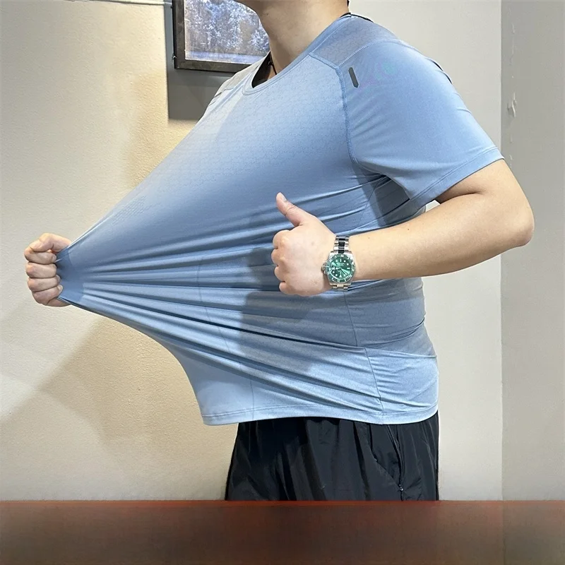 تي شيرت عاكس لمستوى التدريب الاحترافي Ba ثلاثي الأبعاد Qui Dry للجري وجيد التهوية ومطاطًا #1