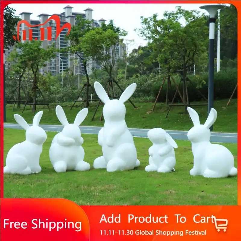 

Rabbit Street Garden Statues Waterproof Yard Xenomorph Molds Artificial Display Sculptures Designer Jardim Outdoor Decorations