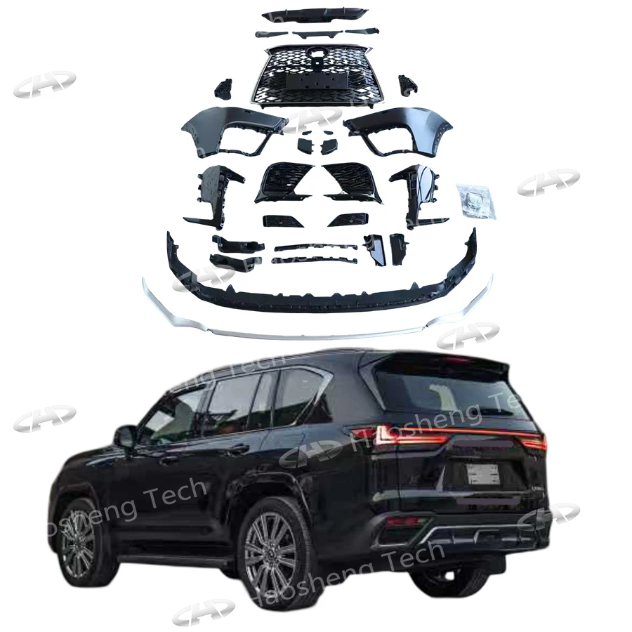 

Комплект для рестайлинга LX600 LX500D в модель F-Sport: передний сплиттер и решетка радиатора в сборе