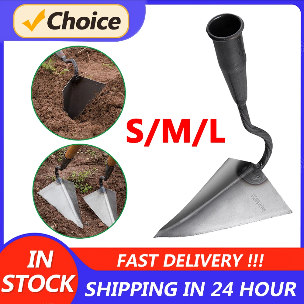 Plowing Hoe Triangle Agricultural Land Turning Loose Soil Hoe Hand Plow/ Manual Plough Rake Hoe for Household Vegetable Planting