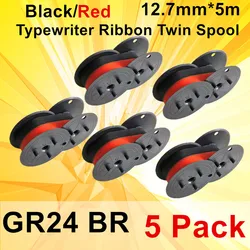 Universal Red and Black Ribbon Compatible for Typewriter Printer Core Ink Ribbon English Typewriter Ribbon Ink