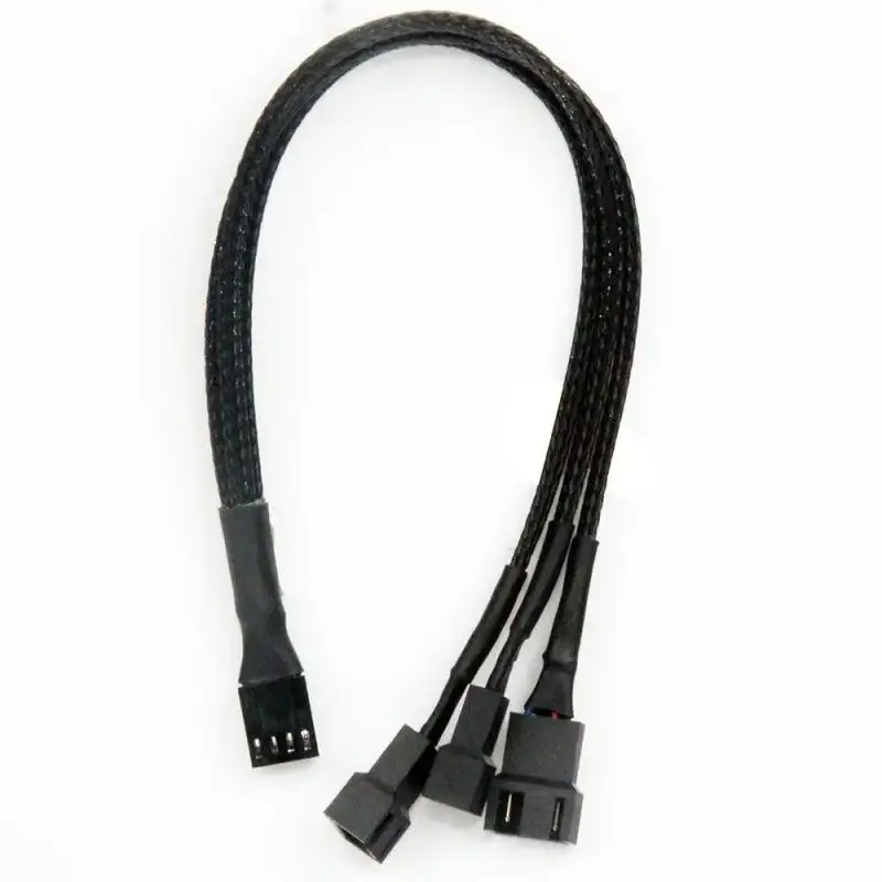 دبوس Y سبليتر كابل لمروحة وحدة المعالجة المركزية ، أنثى إلى 4 دبوس اللوحة الأم ، حالة الكمبيوتر ، تمديد مروحة ، ملحق التبريد ، 4 دبوس ، PWM