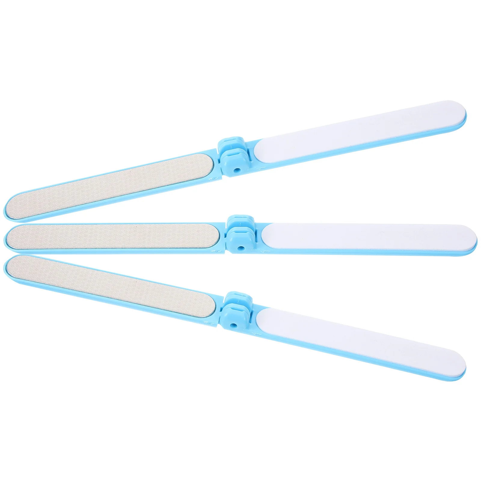 3 قطعة ملف الأظافر مزدوج الوجهين الفولاذ المقاوم للصدأ الماس ملفات الأظافر لملف وتلميع الأظافر النسائية الطبيعية المحمولة مانيكير