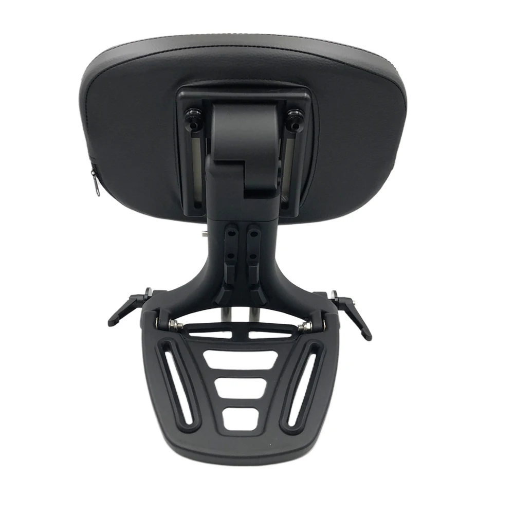 Motorcycle Multi-Purpose Driver Passenger Backrest with Folding Luggage Rack